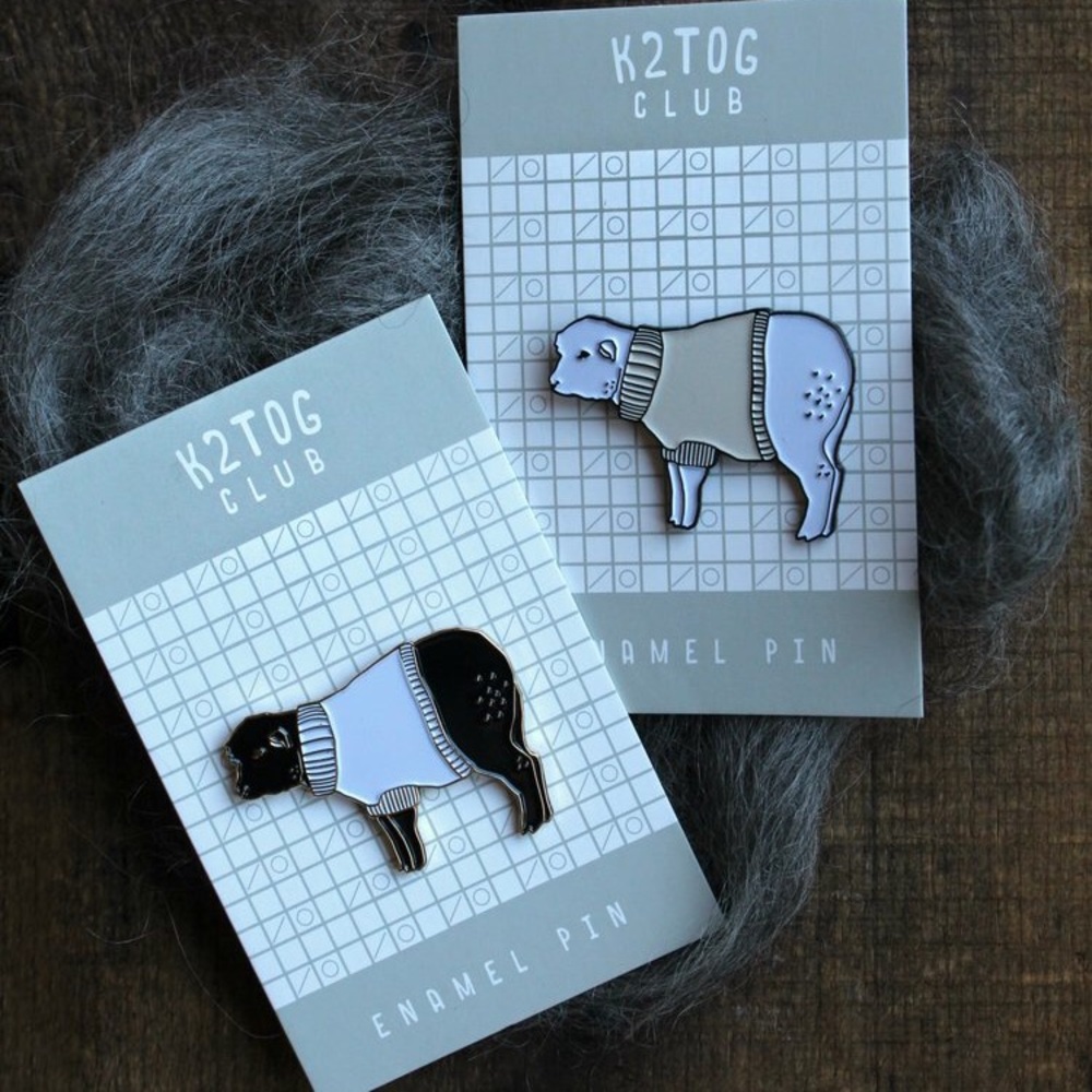 Sheep Wearing Sweater Enamel Pin